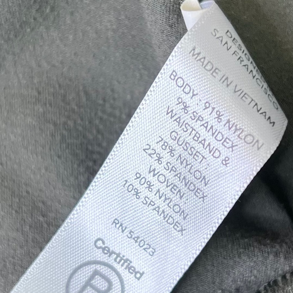 Athleta Peak Hybrid Fleece Tight Olive Green Quilted Leggings L - Picture 4 of 7